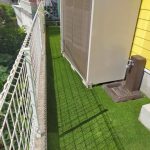 【どんな形のお庭でも綺麗に人工芝工事】